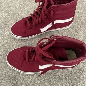 Vans Women's Burgundy High-Top Sneakers